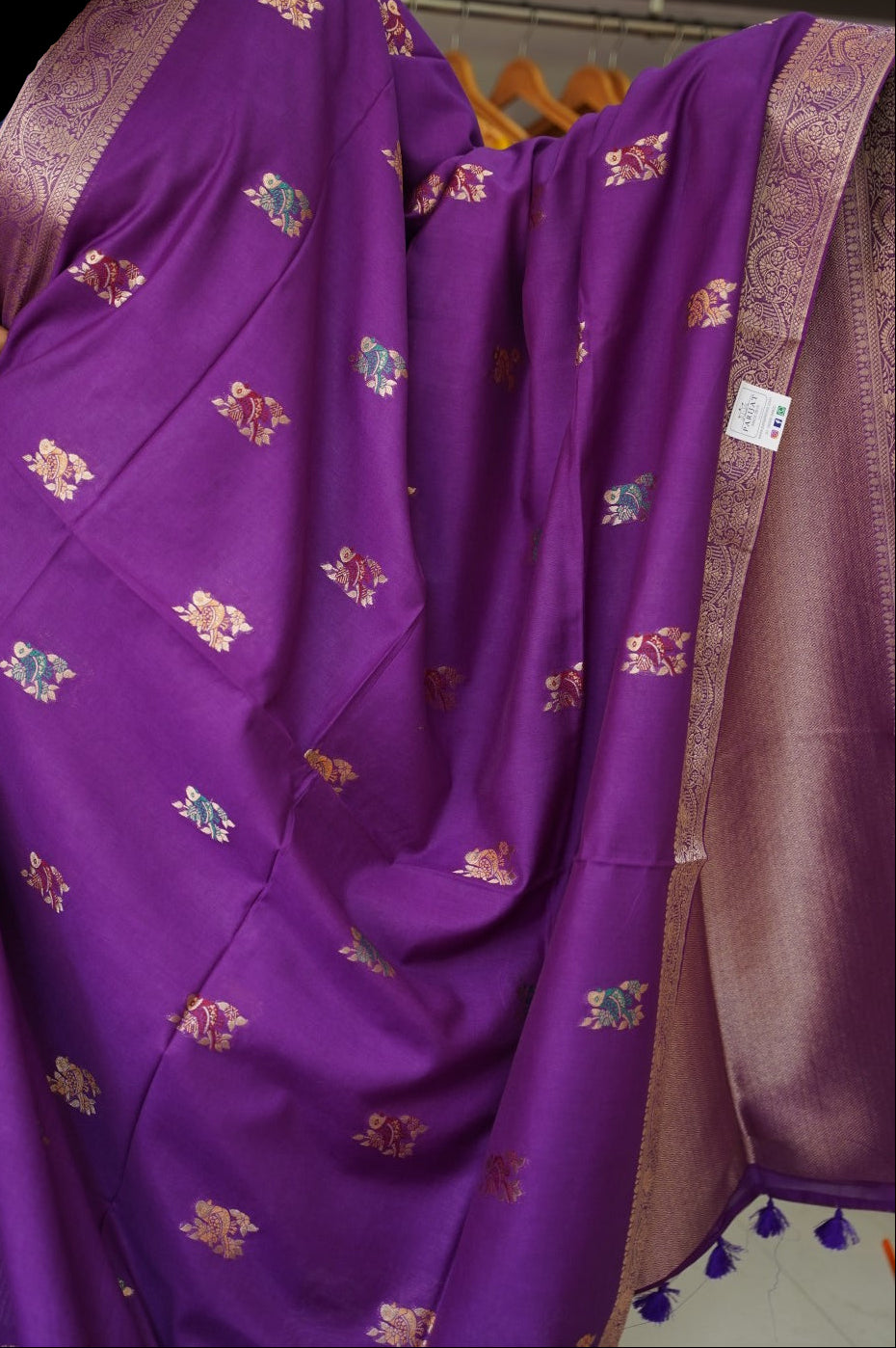 semi chanderi saree PC17888