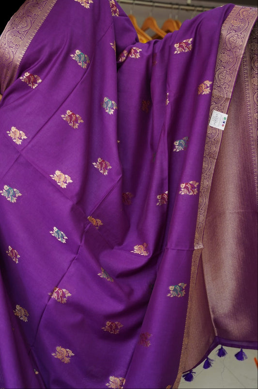 semi chanderi saree PC17888