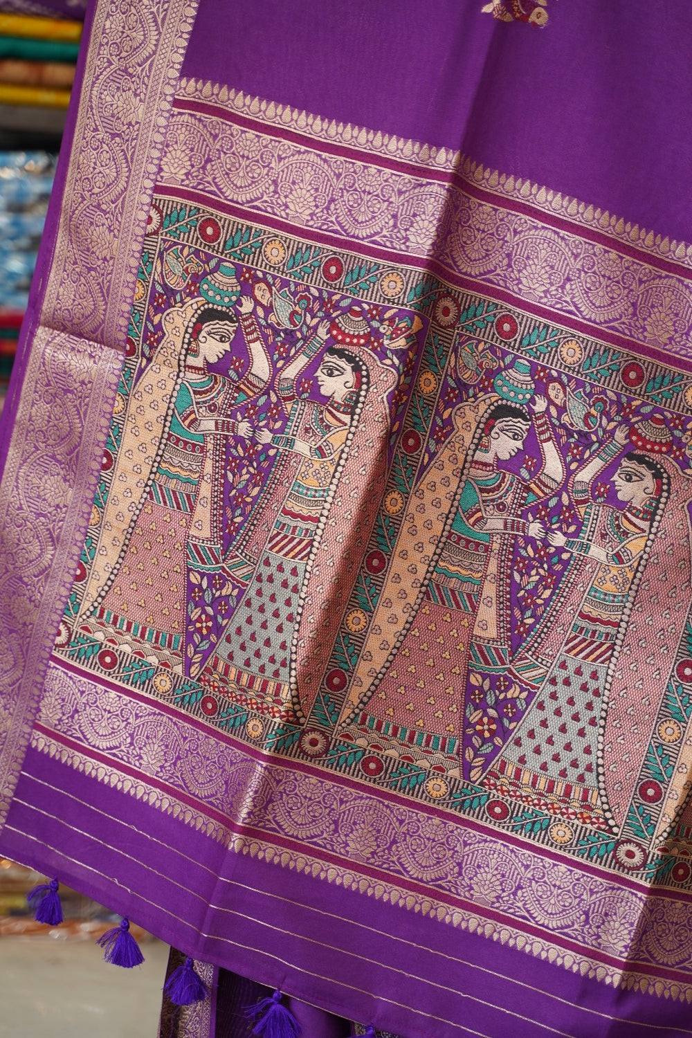 semi chanderi saree PC17888
