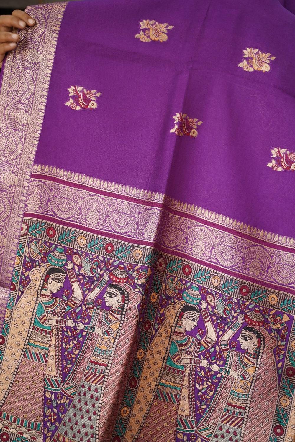semi chanderi saree PC17888