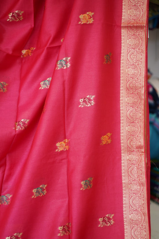 semi chanderi saree PC17890