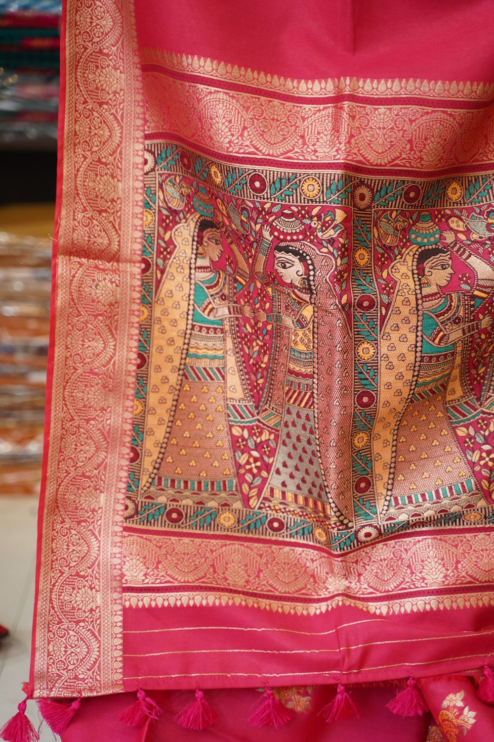 semi chanderi saree PC17890