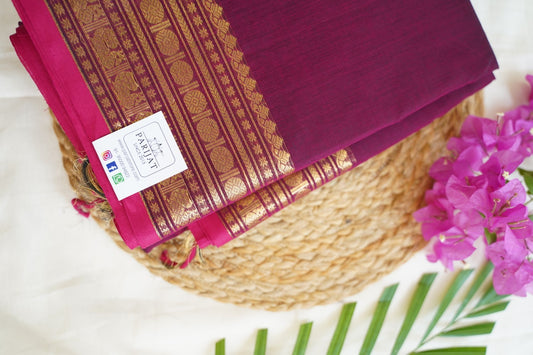 Kanchi handloom Cotton Saree PC14377