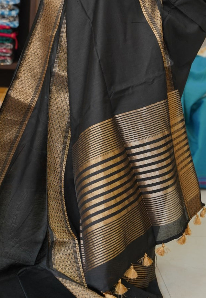 semi chanderi saree PC17913