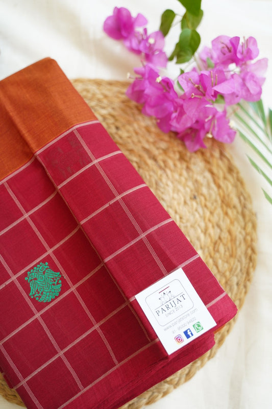 Kanchi handloom Cotton Saree PC14403