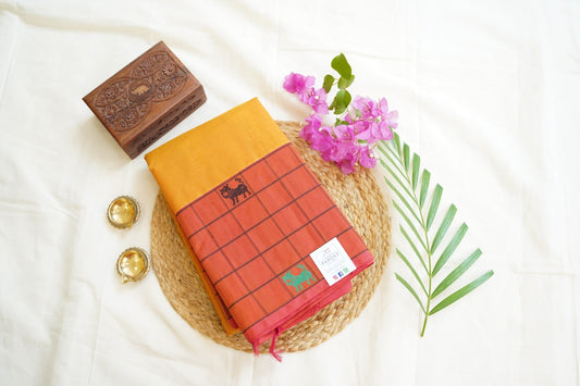 Kanchi handloom Cotton Saree PC14394