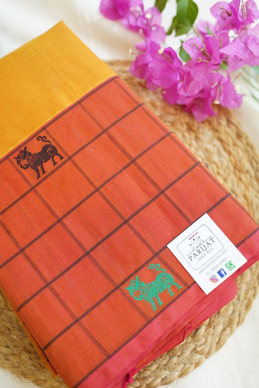 Kanchi handloom Cotton Saree PC14394