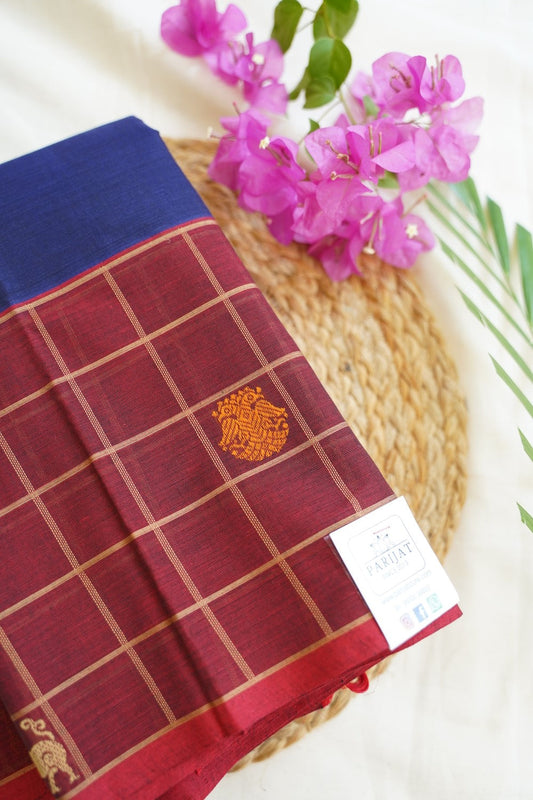 Kanchi handloom Cotton Saree PC14375