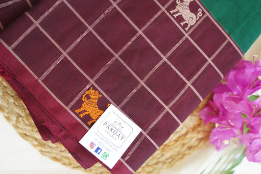 Kanchi handloom Cotton Saree PC14379