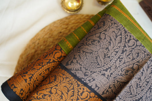Kanchi handloom Cotton Saree PC14399