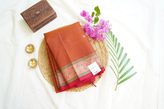 Kanchi handloom Cotton Saree PC14384