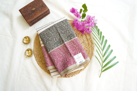 Kanchi handloom Cotton Saree PC14388