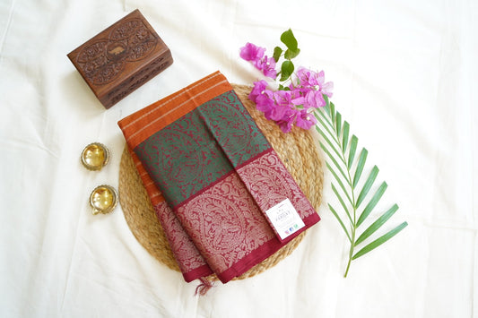 Kanchi handloom Cotton Saree PC14385
