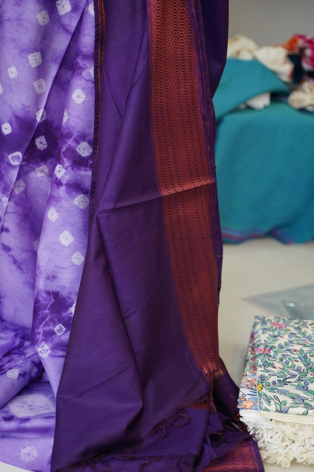Semi linen saree PC17898