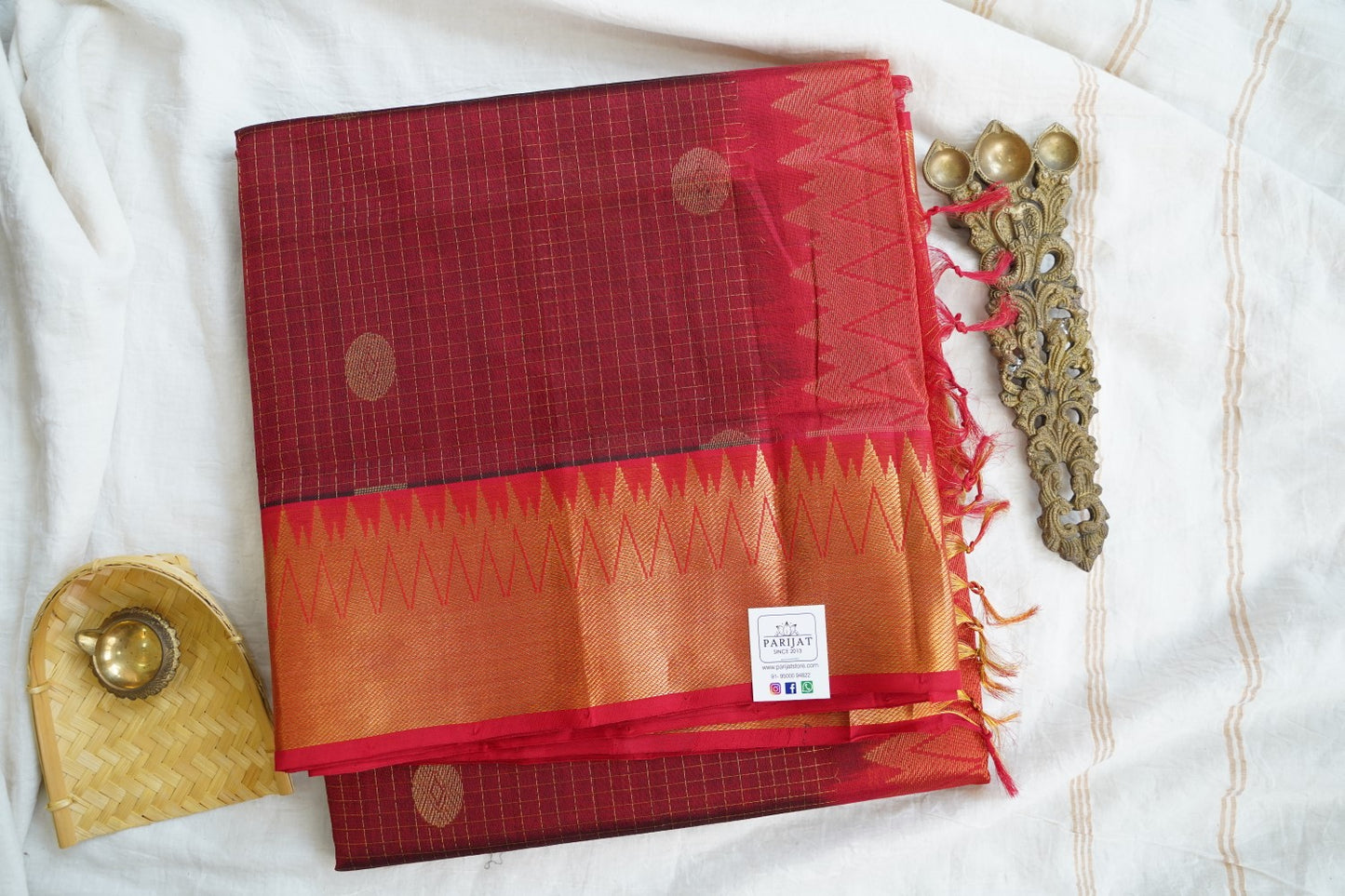 Kanchi Handloom Silk Cotton Saree PC17059