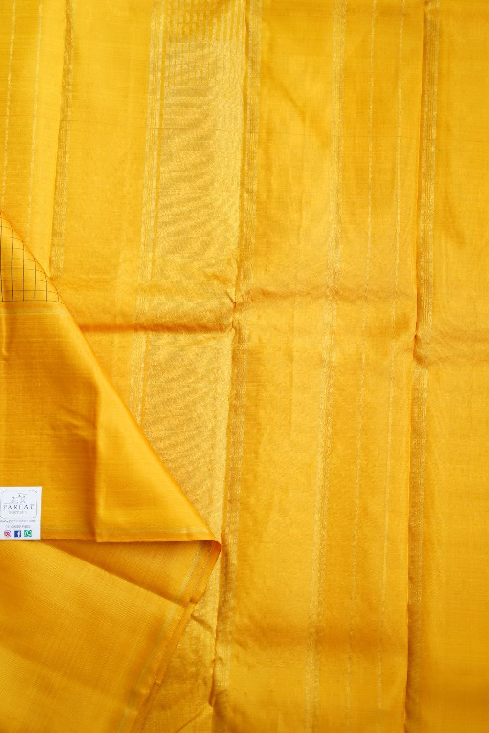 Turmeric Yellow  Pure Kanchi Silk Saree PC10349