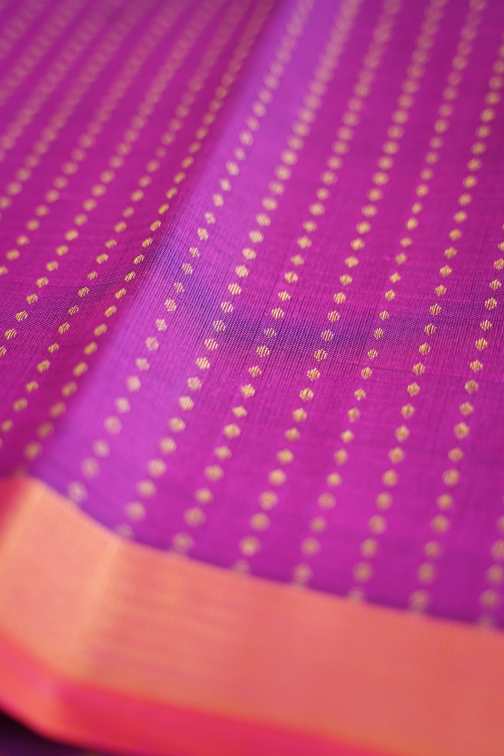 Purple  Pure Kanchi Silk Saree PC10363