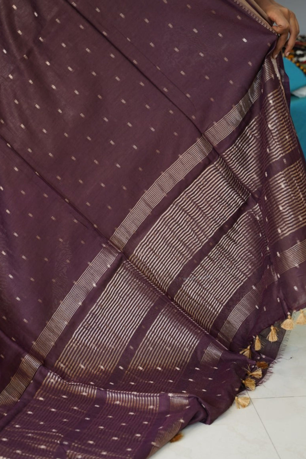 Semi linen saree PC17906