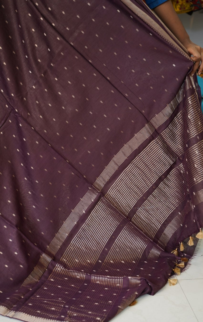 Semi linen saree PC17908
