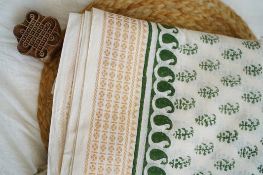 Block Printed cotton Saree PC17943