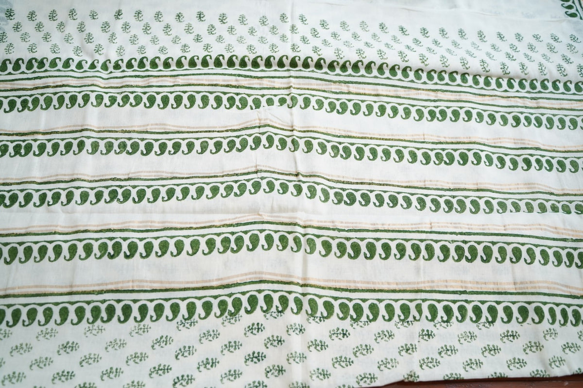 Block Printed cotton Saree PC17943