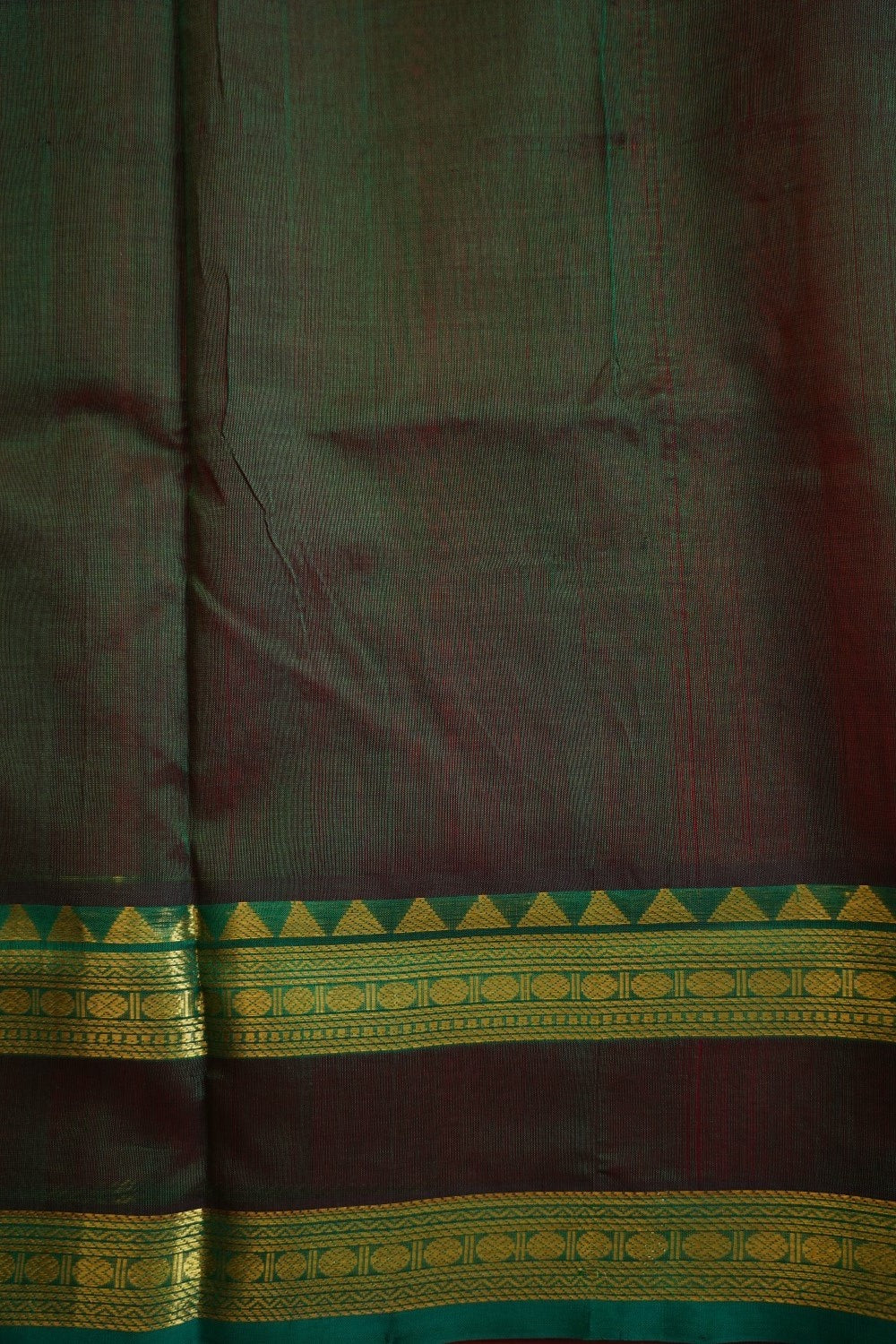 Red Butta Kanchi  Silk Cotton Saree With Zari  Border PC11716