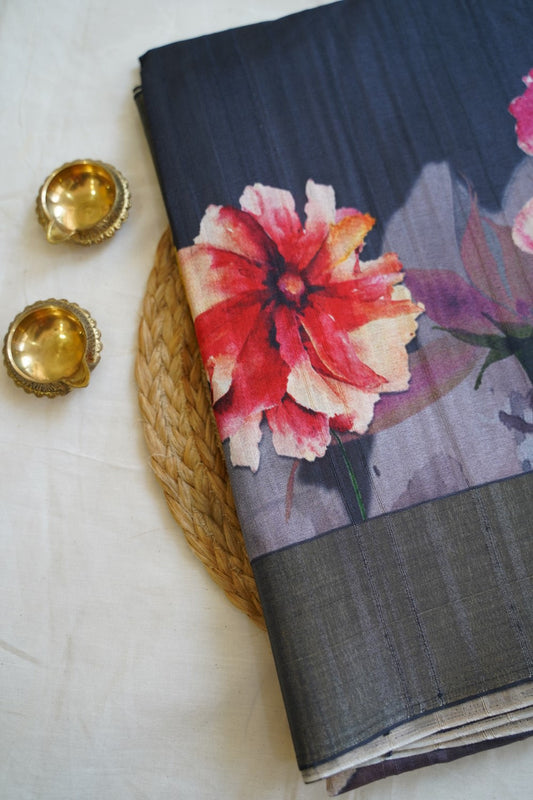 Semi Tussar Fancy saree PC14154