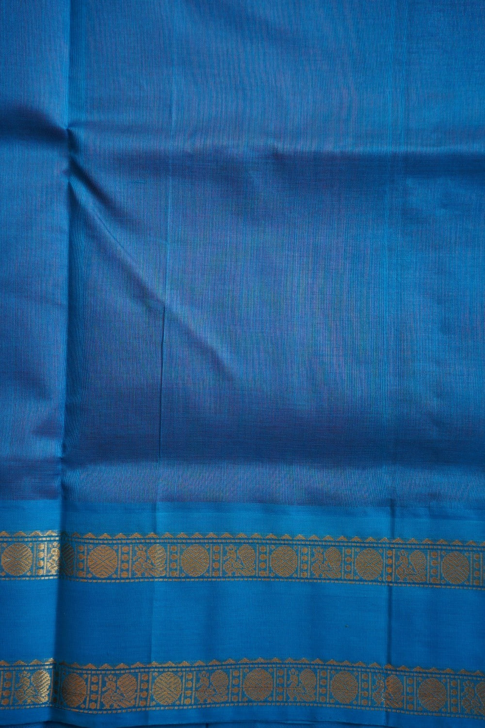 Kum Kum Red  Kanchi  Silk Cotton Saree With Zari  Border PC11703
