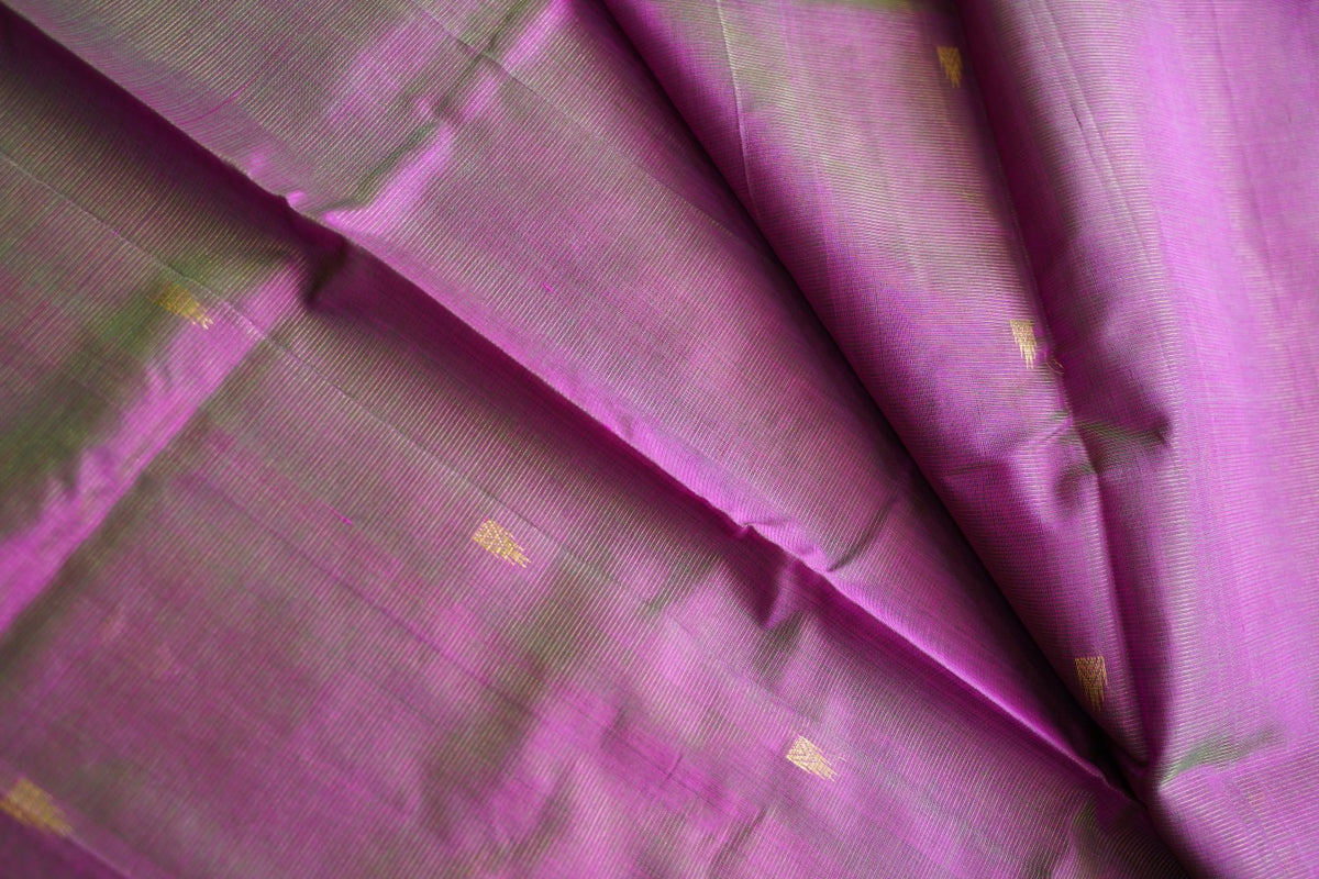 10 Yards Kanchi Handloom Silk Cotton Saree PC17967