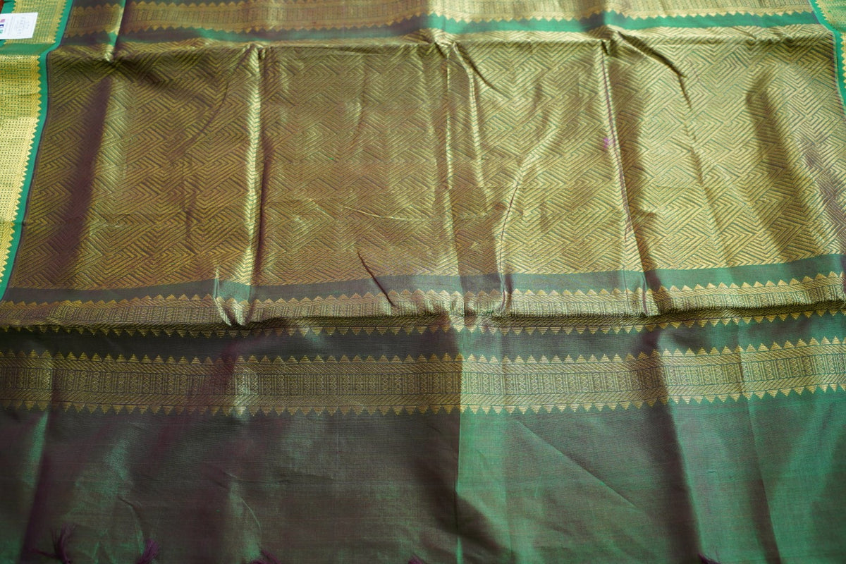 10 Yards Kanchi Handloom Silk Cotton Saree PC17966