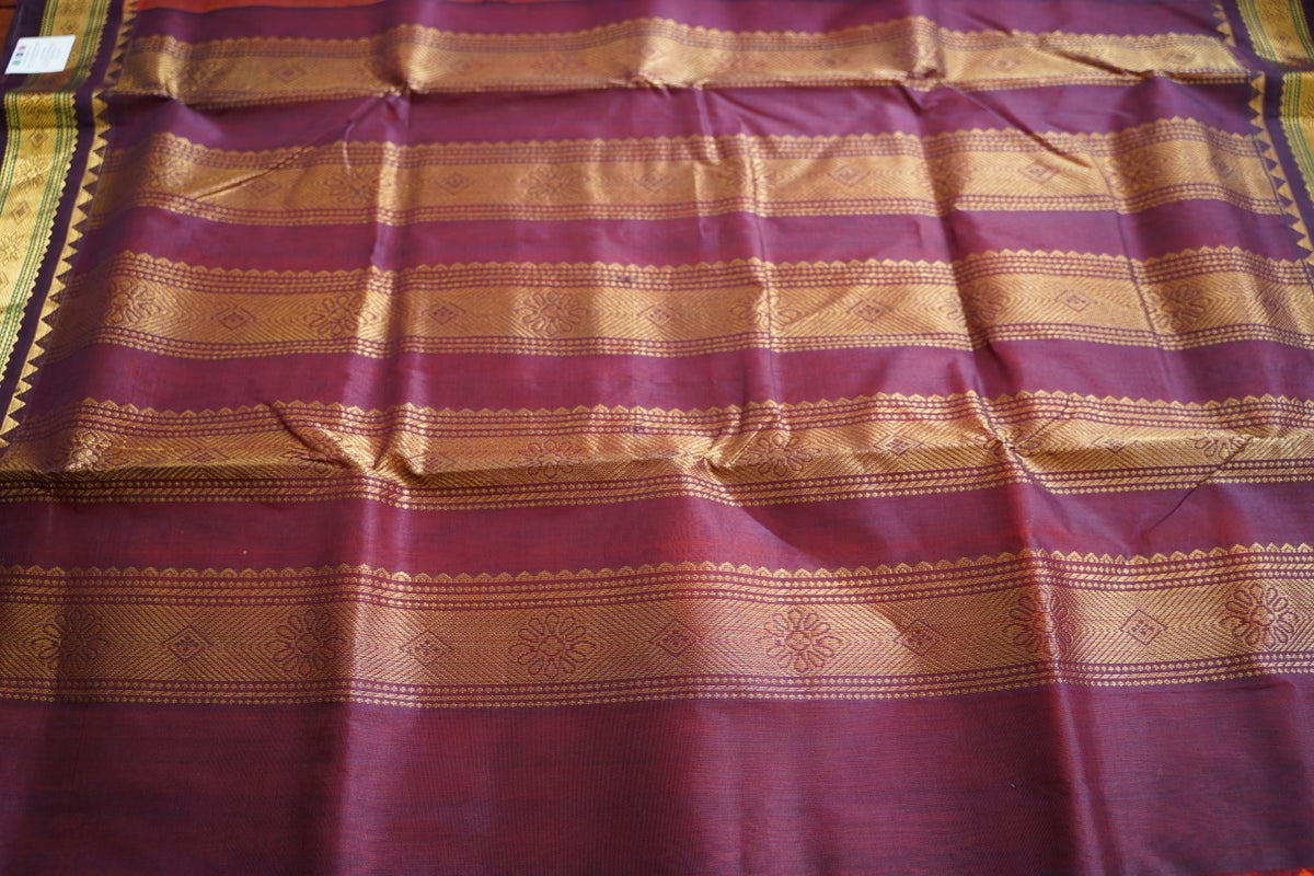 10 Yards Kanchi Handloom Silk Cotton Saree PC17965