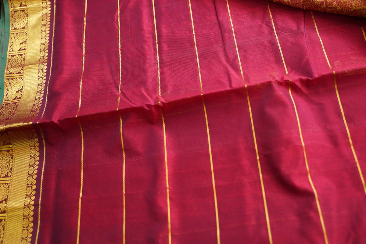 10 Yards Kanchi Handloom Silk Cotton Saree PC17964