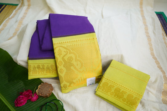 Sungadi Cotton Saree  With Blouse PC13588