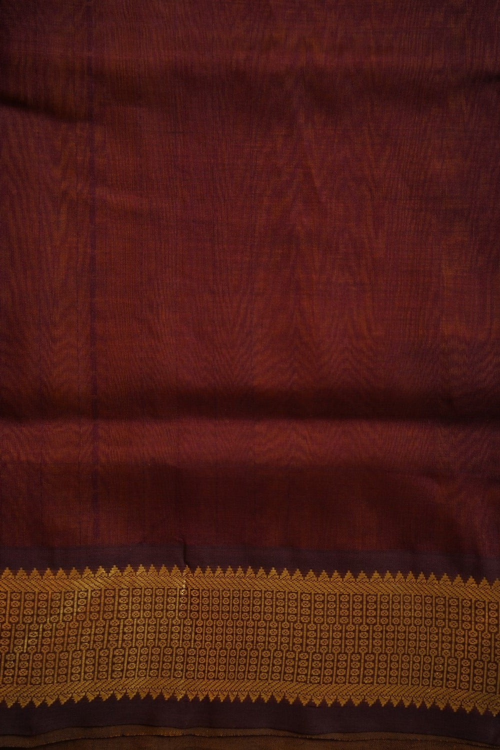 Yellow  Lakshadeepam Kanchi  Silk Cotton Saree With Zari  Border PC11738