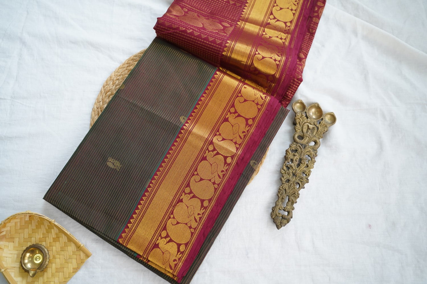 Kanchi Handloom Silk Cotton Saree PC17134