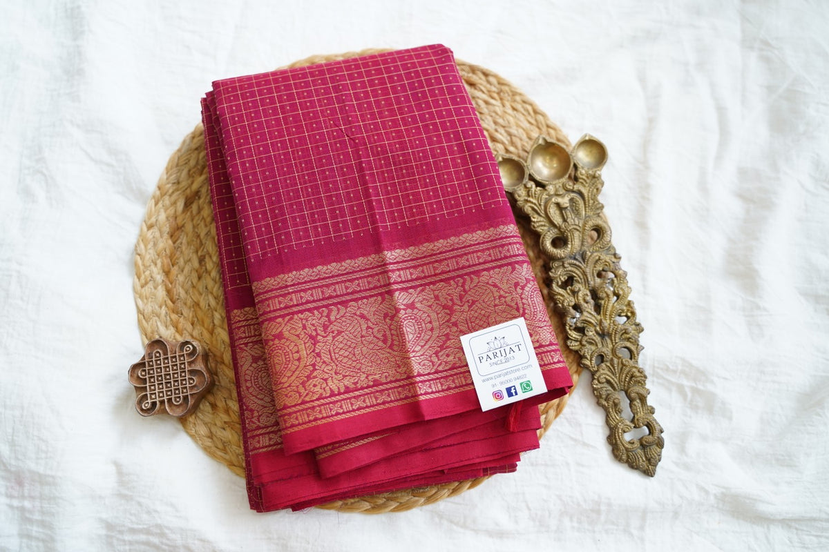 Kanchi handloom Cotton Saree PC18026