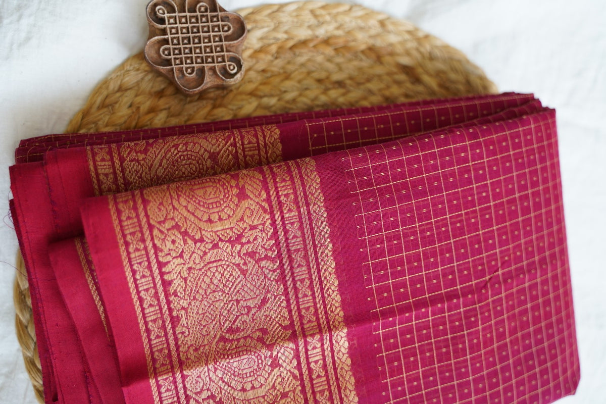 Kanchi handloom Cotton Saree PC18026