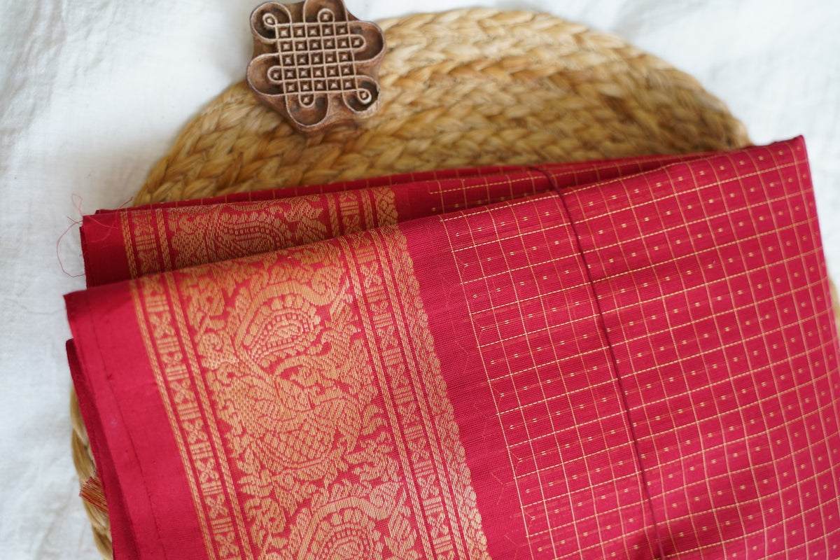 Kanchi handloom Cotton Saree PC18025
