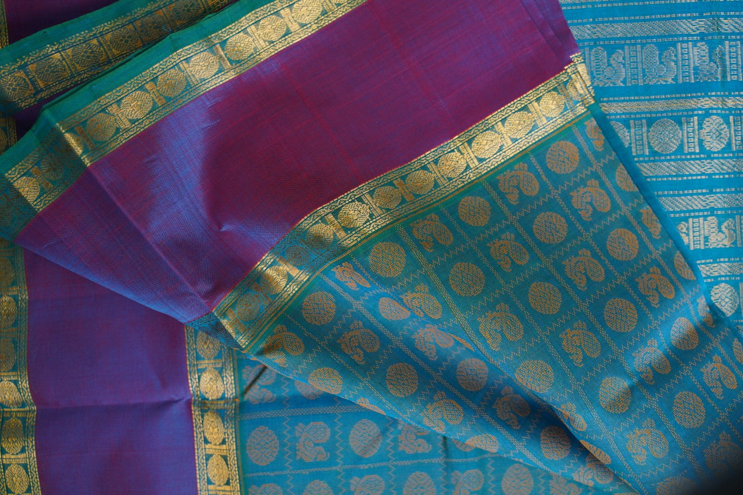 Kanchi Handloom Silk Cotton Saree-PC16090