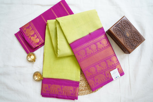 Sungadi Cotton Saree  With Blouse PC13580