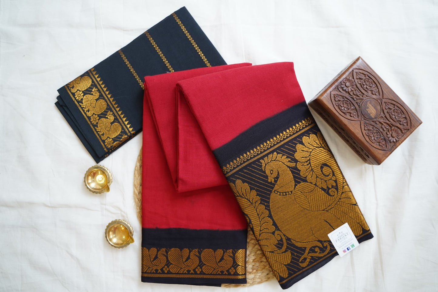 Sungadi Cotton Saree  With Blouse PC13583