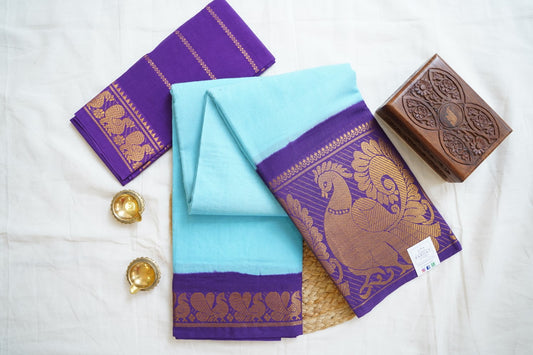 Sungadi Cotton Saree  With Blouse PC13581