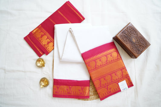 Sungadi Cotton Saree  With Blouse PC13577