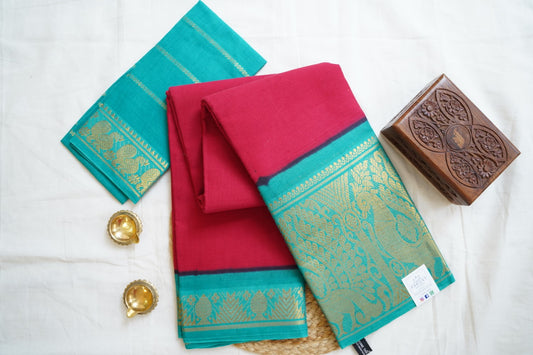 Sungadi Cotton Saree  With Blouse PC13584