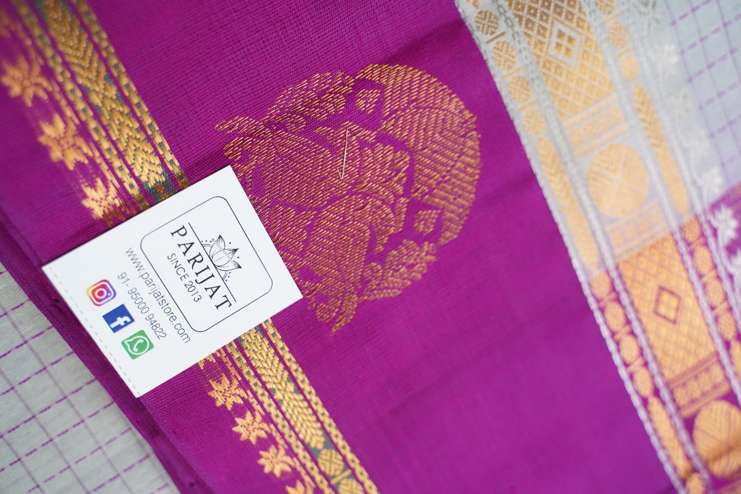 Kanchi Handloom Silk Cotton Saree PC16085