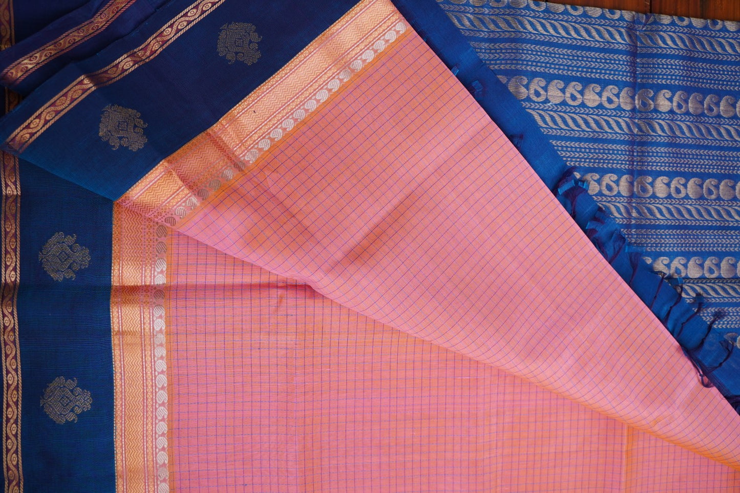 Kanchi Handloom Silk Cotton Saree PC16086