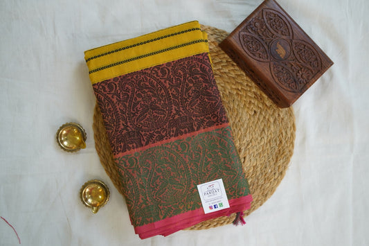 Kanchi handloom Cotton Saree PC14398
