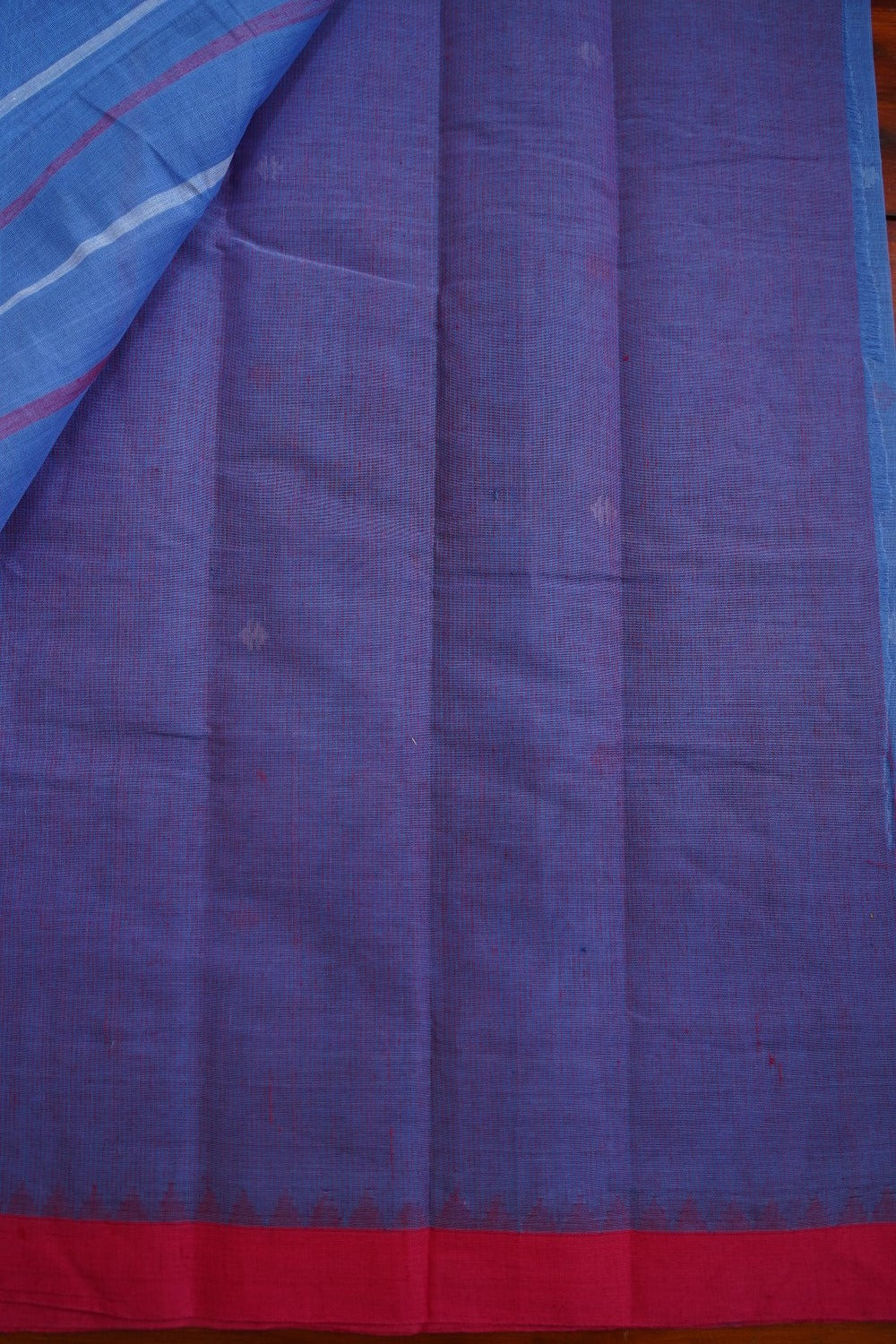 Blue Ponduru handloom Cotton Saree PC10680