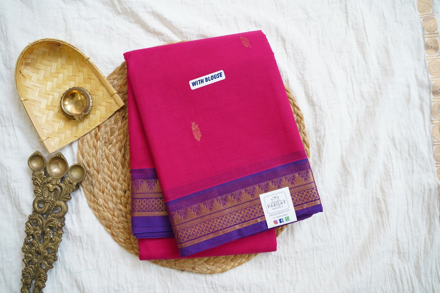 Chettinad handloom Cotton Saree PC16104