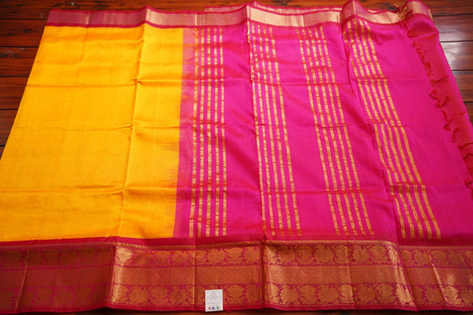 Purple  Vanasingaram Pure 4Gm Gold Kanchi Silk Saree PC10697